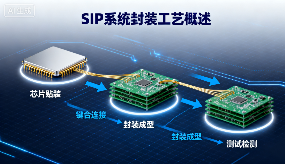 SIP系统封装工艺全流程剖析及尊龙凯时科技SIP系统封装洗濯先容